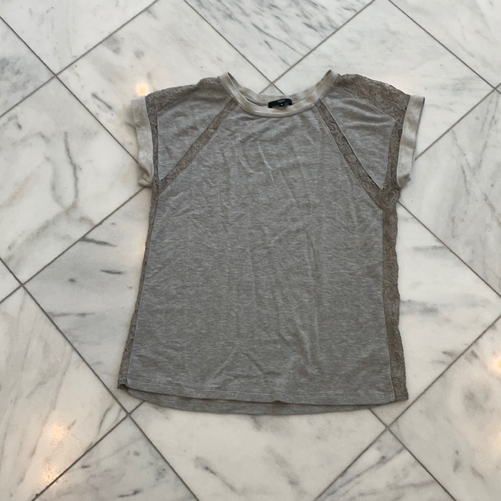 Tart tee shirt with lace cut outs  M